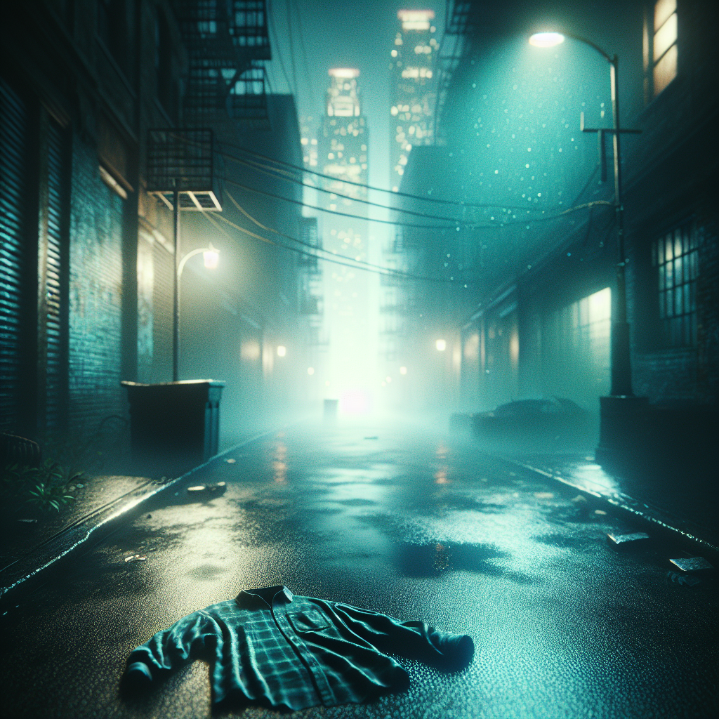 Young life crumpled on concrete — the weight of grief distorting reality around it